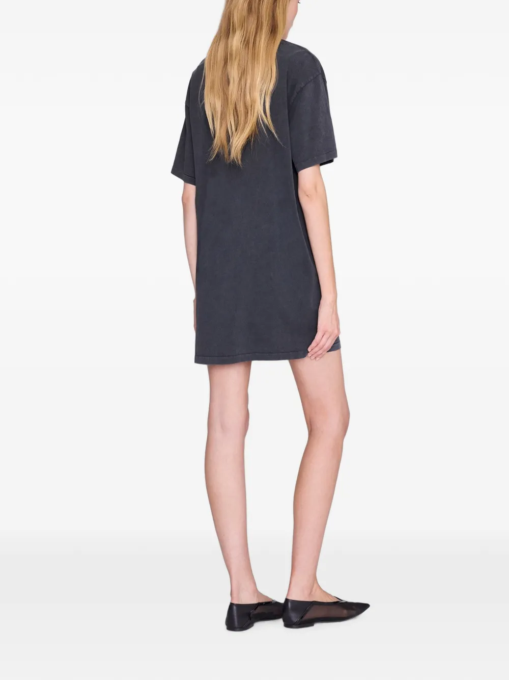 ANINE BING Beth mini-jurk met luipaard-print Zwart