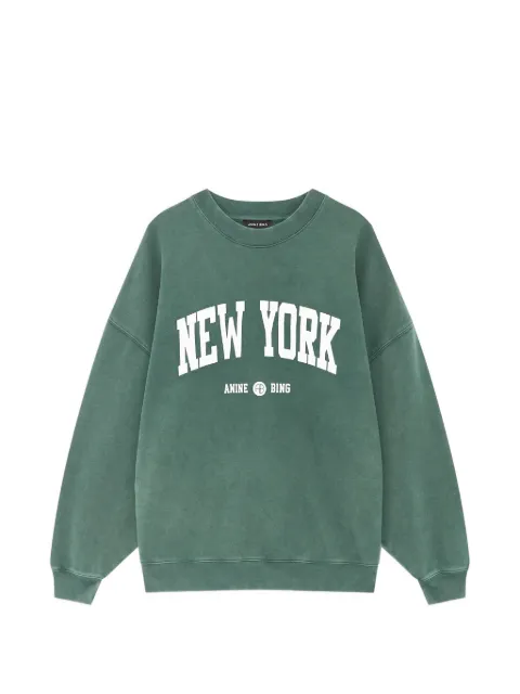 ANINE BING Miles sweatshirt New York University - cilantro