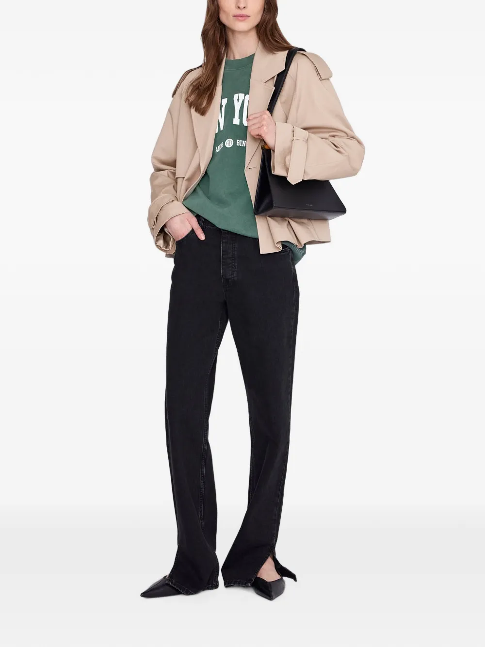 ANINE BING Miles New York University sweater Groen
