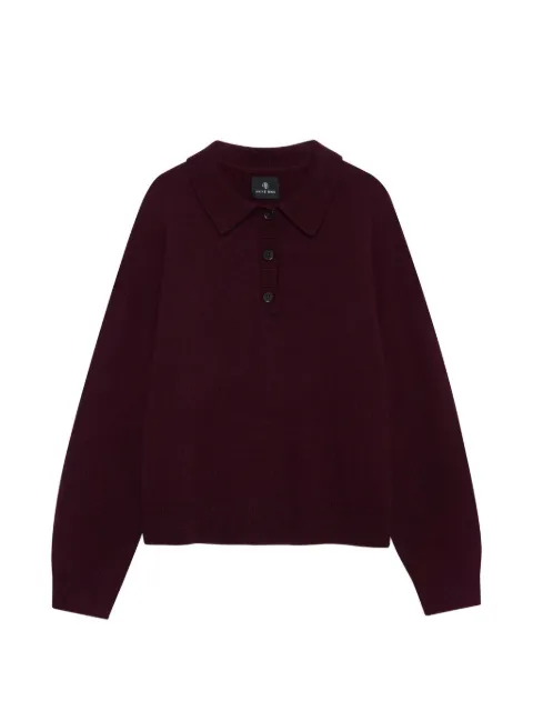 ANINE BING Lee polo sweater