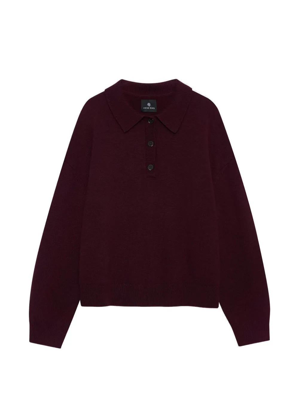 ANINE BING Lee polo sweater