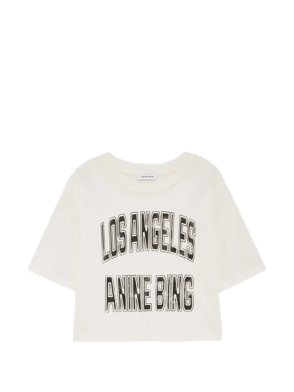 ANINE BING Johnny cropped T-shirt