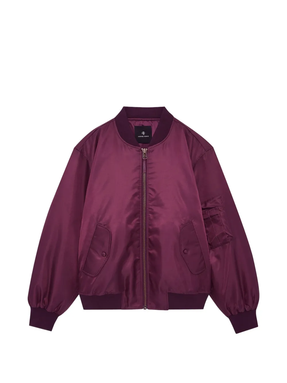 ANINE BING Leon zip-up bomber jacket