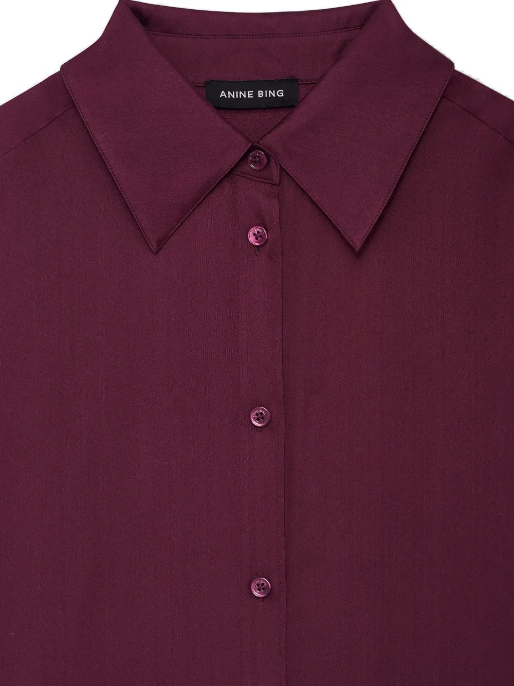 ANINE BING Bridget blouse met lange mouwen Rood