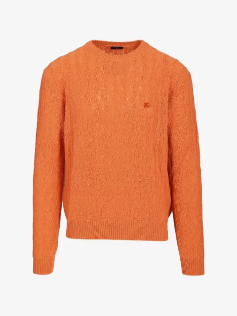 ETRO Pegaso cable-knit sweater