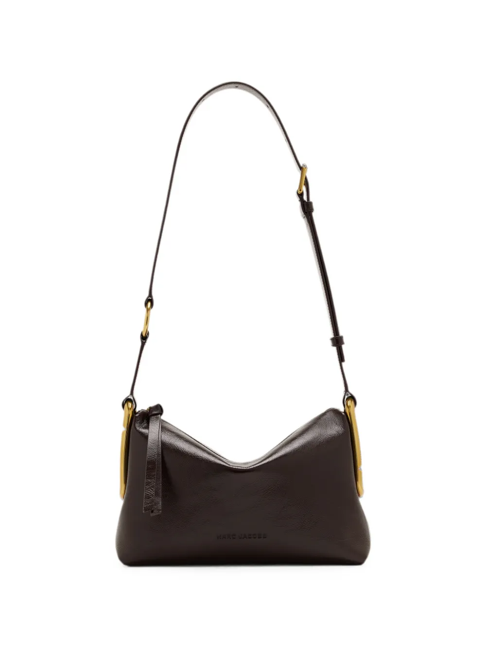 Marc Jacobs Scene medium shoulder bag in crinkle leather - Marrone