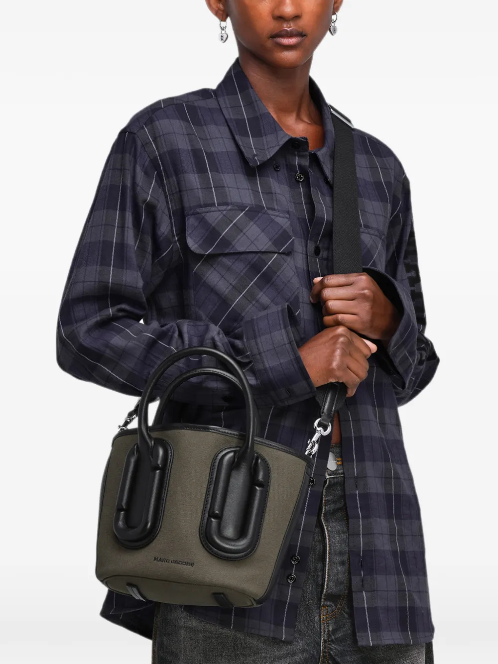 Marc Jacobs Kleine Babe canvas shopper Bruin