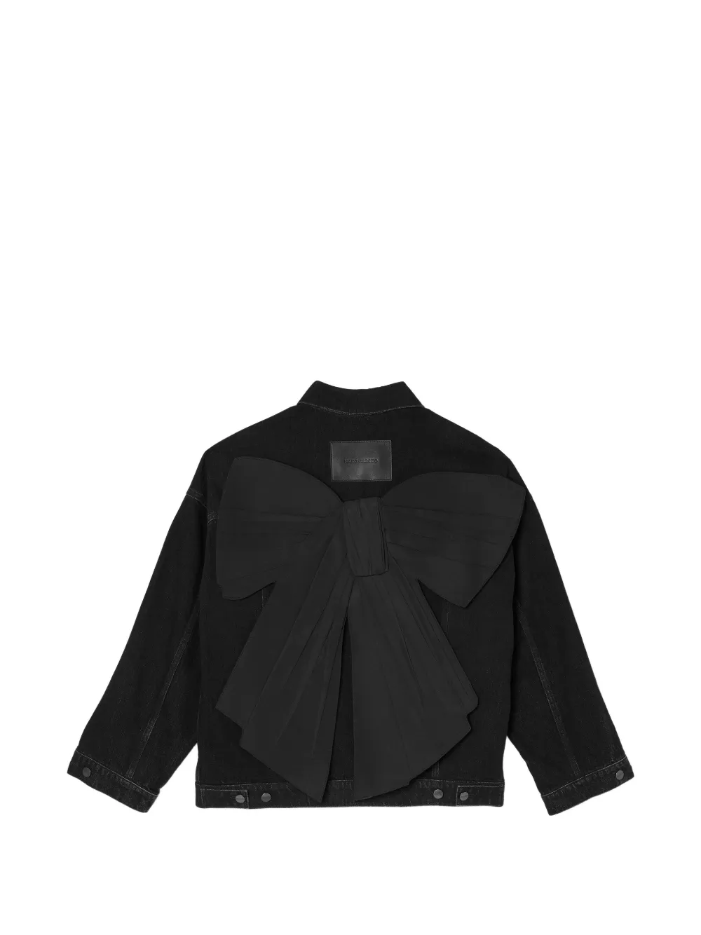 Marc Jacobs Oversized trucker jack met strik Zwart