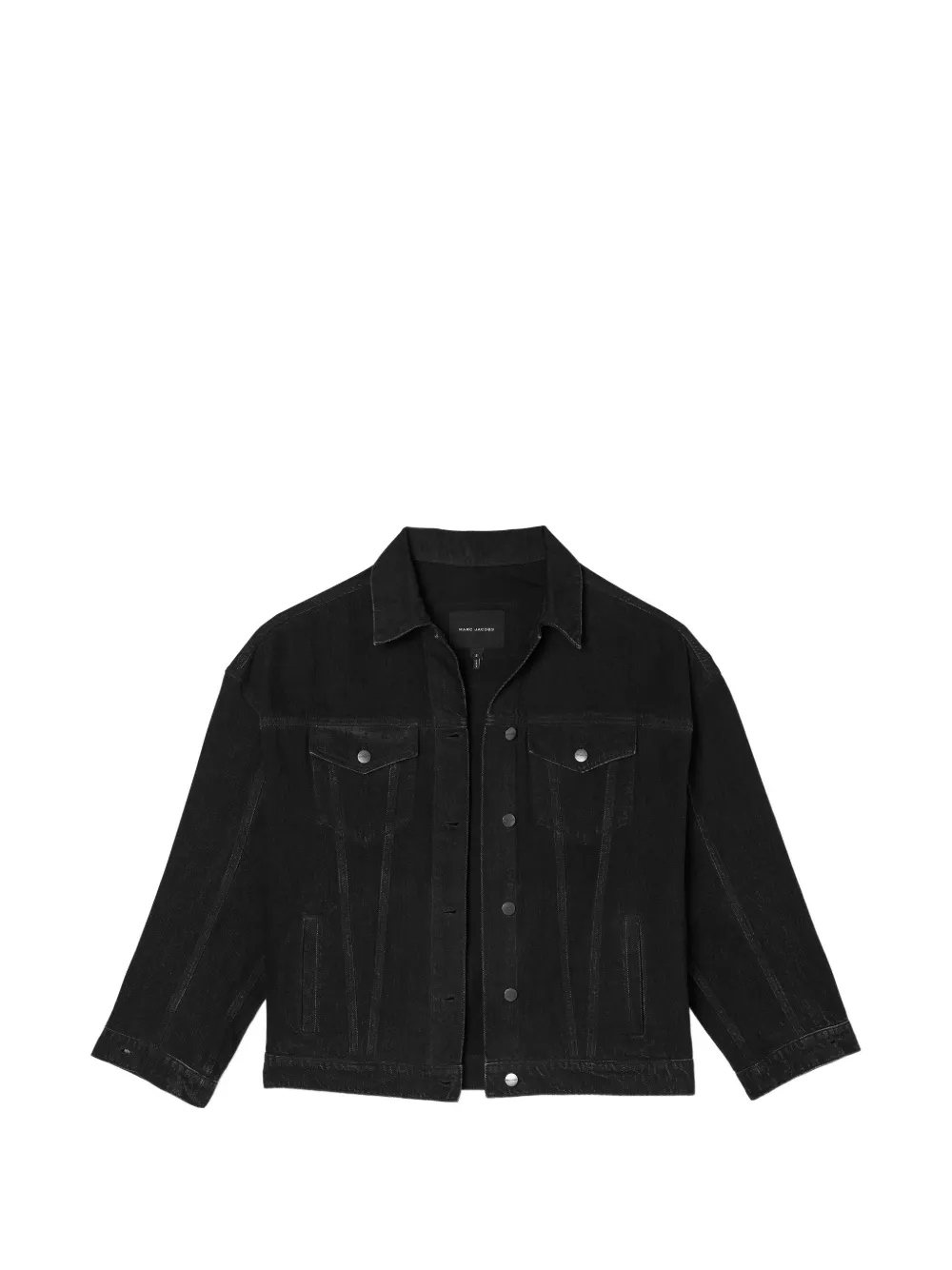 Marc Jacobs bow oversized trucker jacket - Schwarz