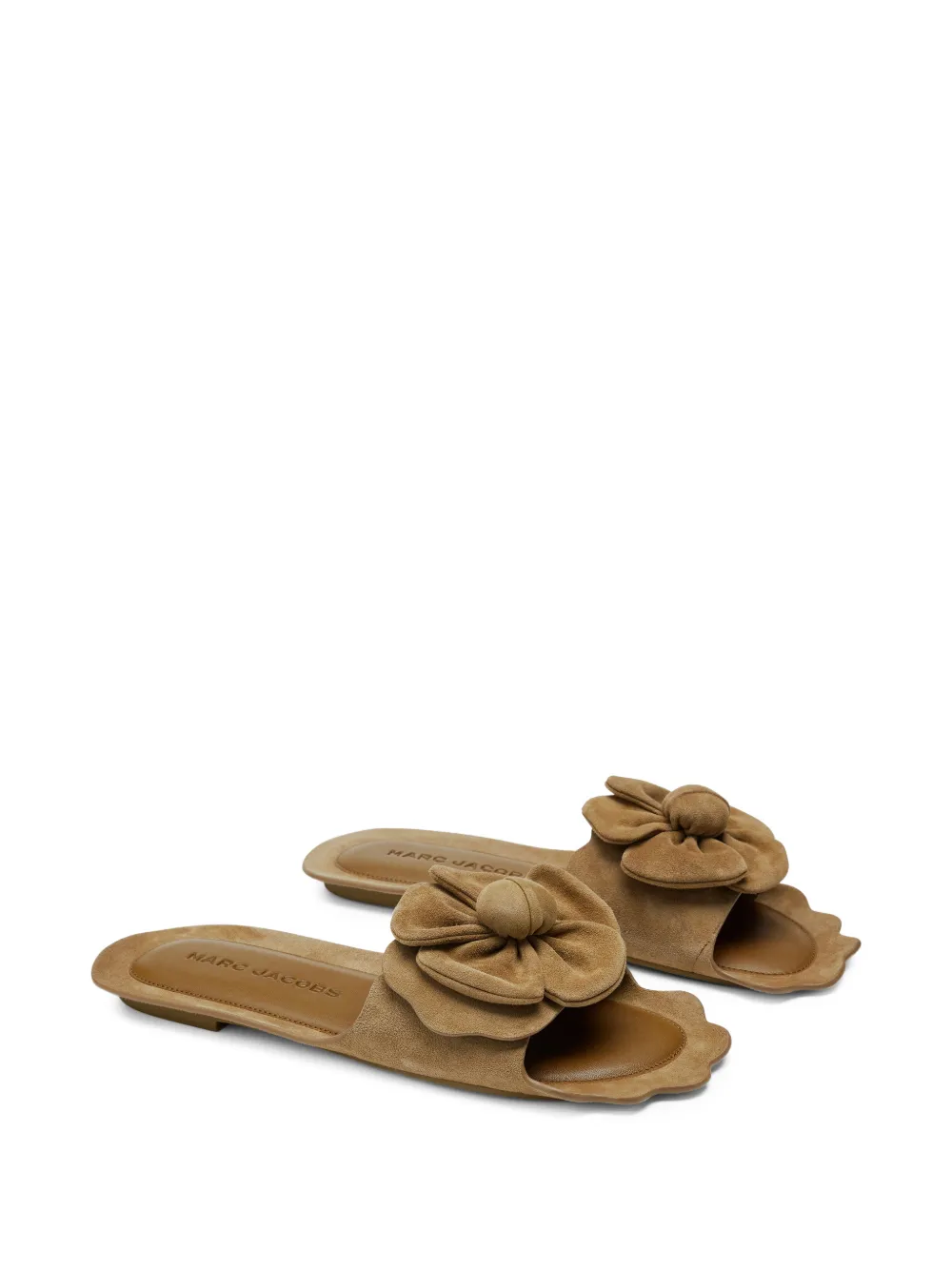 Marc Jacobs The Daisy suède sandalen Beige