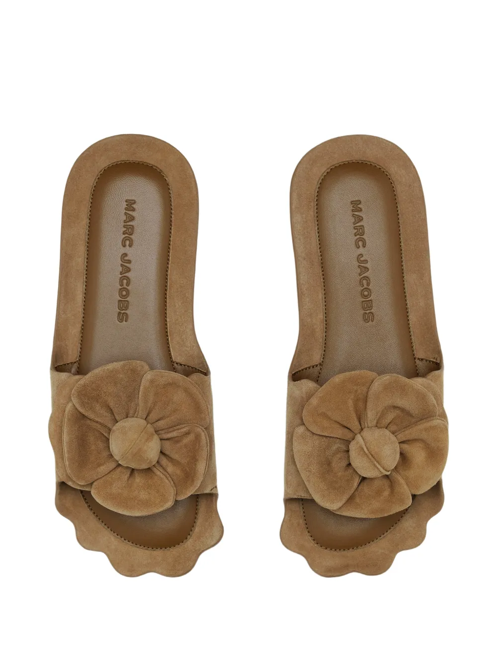 Marc Jacobs The Daisy suède sandalen Beige