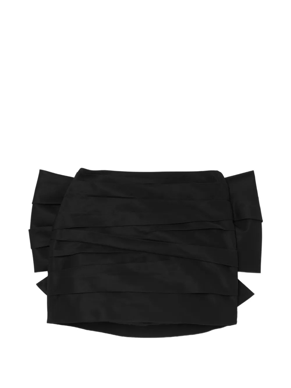 Marc Jacobs bow ruched skirt - Nero