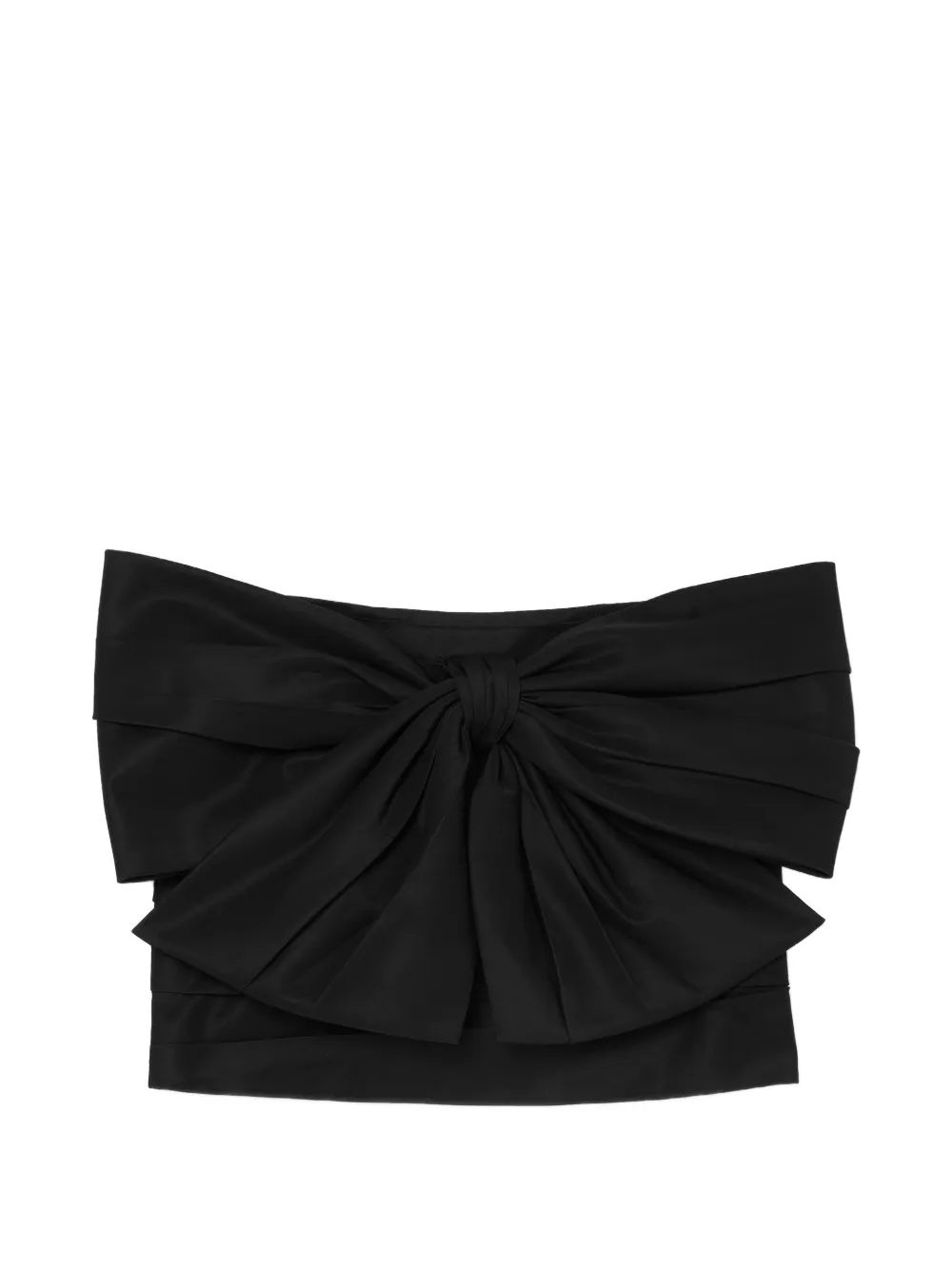 Marc Jacobs Rok met ruches en strik Zwart