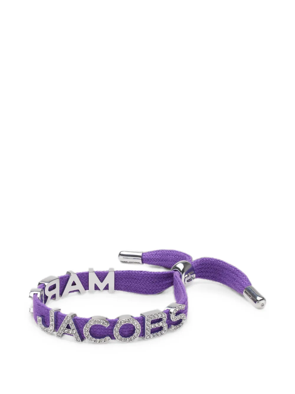 Marc Jacobs Bracciale con logo e cristalli - Viola