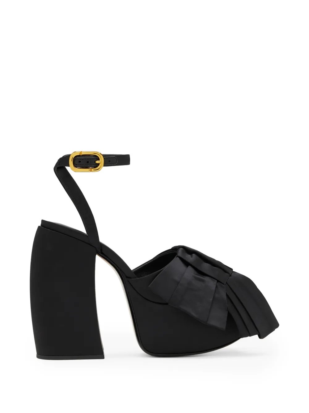 Marc Jacobs The Bow platform heel pumps Zwart