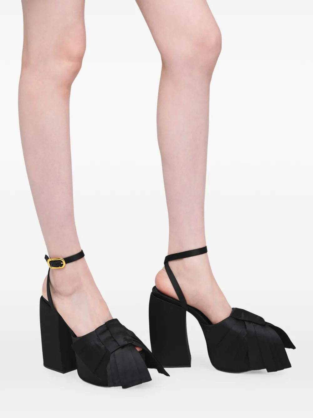 Marc Jacobs The Bow platform heel pumps Zwart