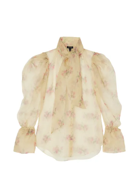Marc Jacobs floral organza puff blouse