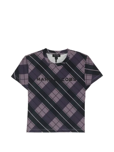 Marc Jacobs playera con motivo de cuadros y logo