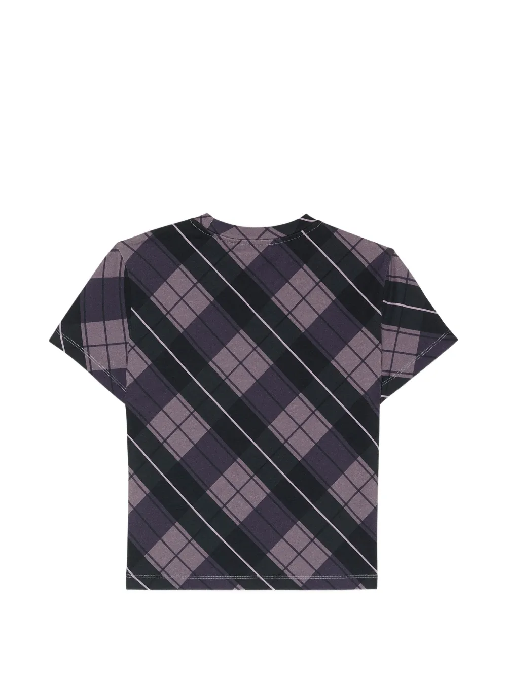 Marc Jacobs Geruit T-shirt met logo Paars