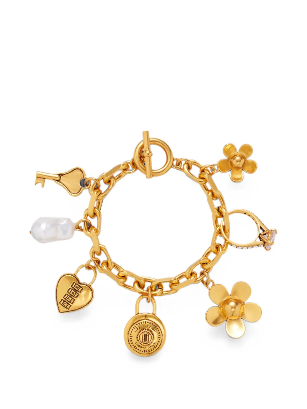Marc Jacobs Love Letter charm bracelet - Gold