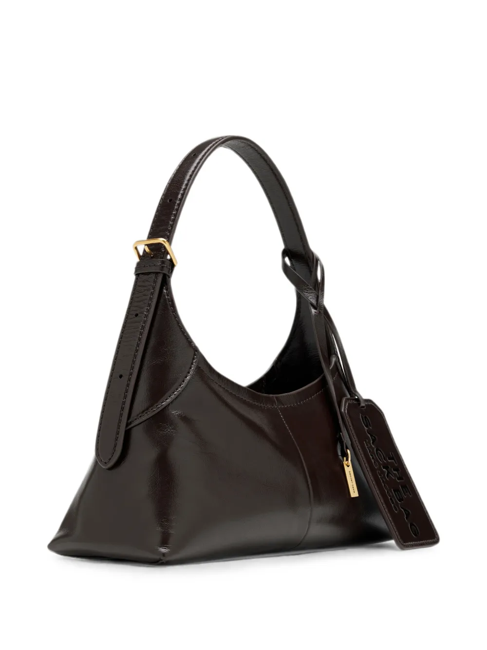 Marc Jacobs Kleine Sack tas van gekreukt leer met ceintuur Bruin