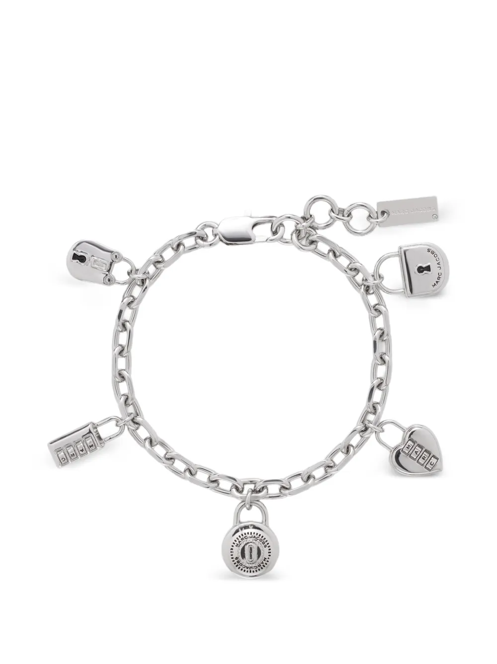 Marc Jacobs padlock charm bracelet - Silber