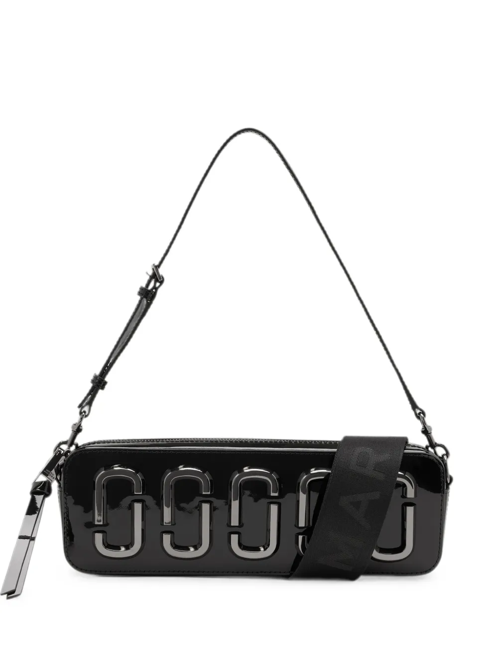 Marc Jacobs Snapshot E/W shoulder bag in DTM patent - Schwarz