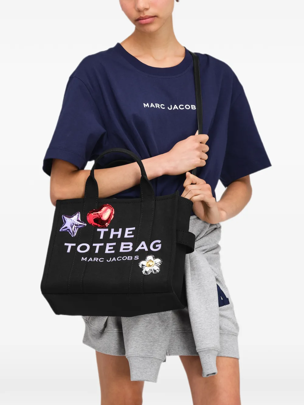 Marc Jacobs Medium canvas shopper Zwart