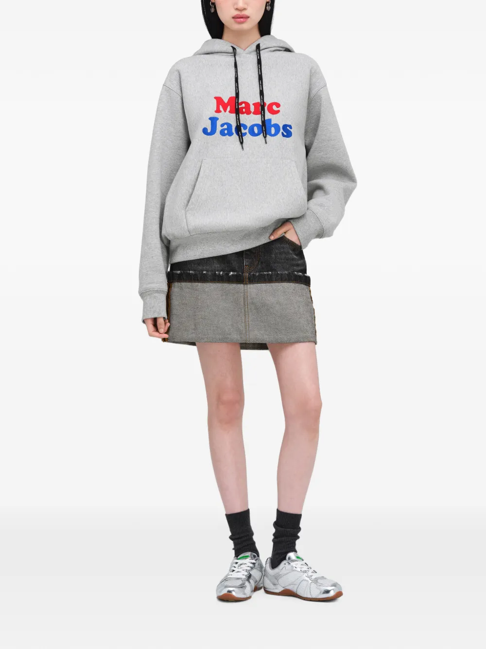 Marc Jacobs Canal St oversized hoodie met logo Grijs