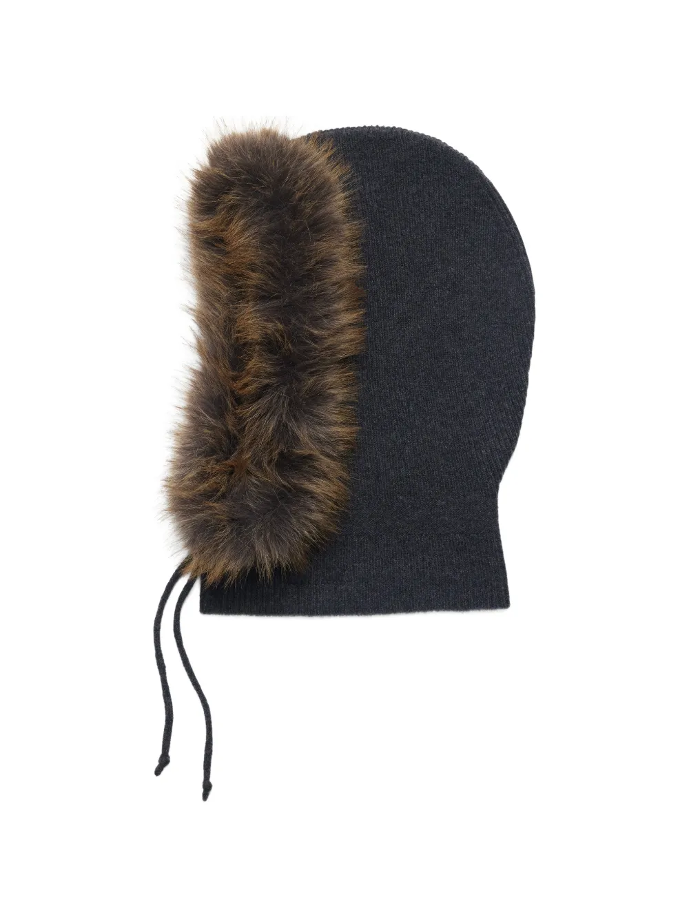Marc Jacobs faux fur trim balaclava - Grigio