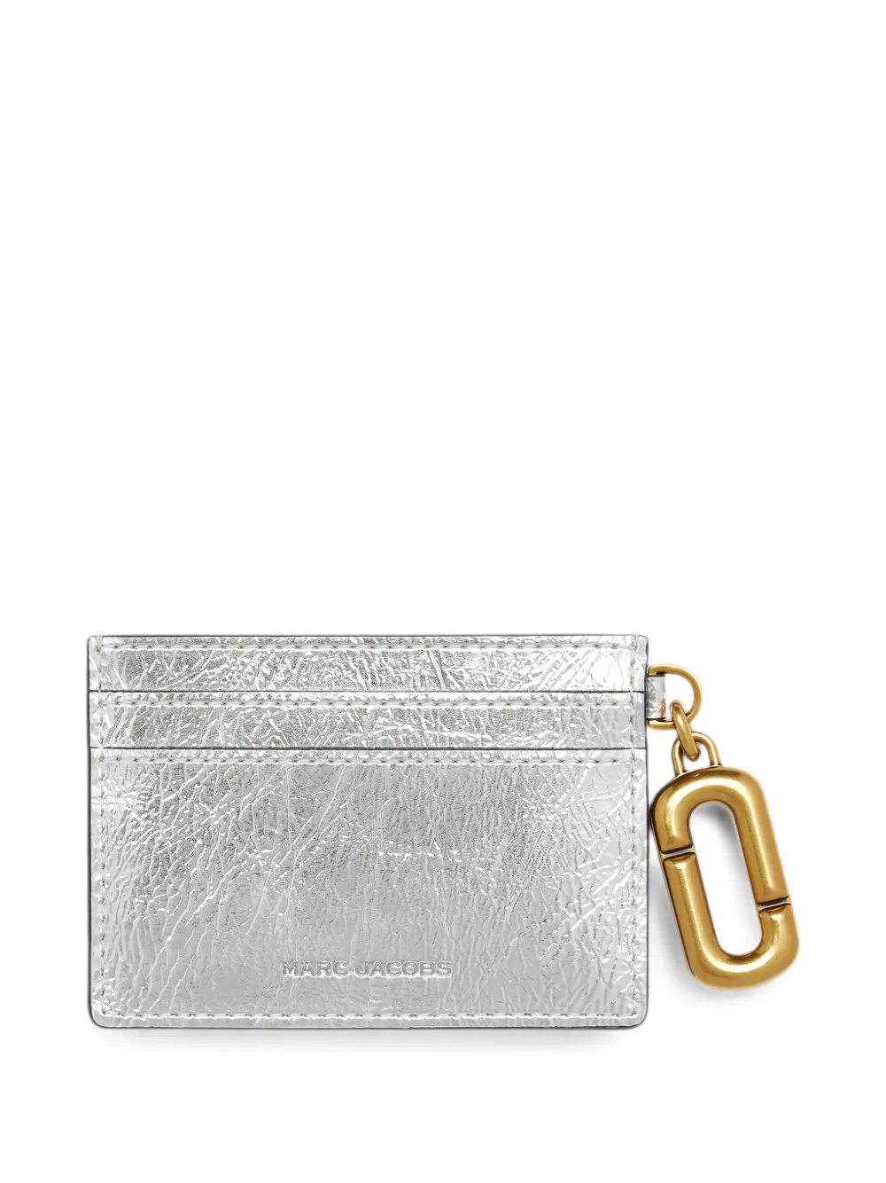 Marc Jacobs Scene metallic pasjeshouder Zilver