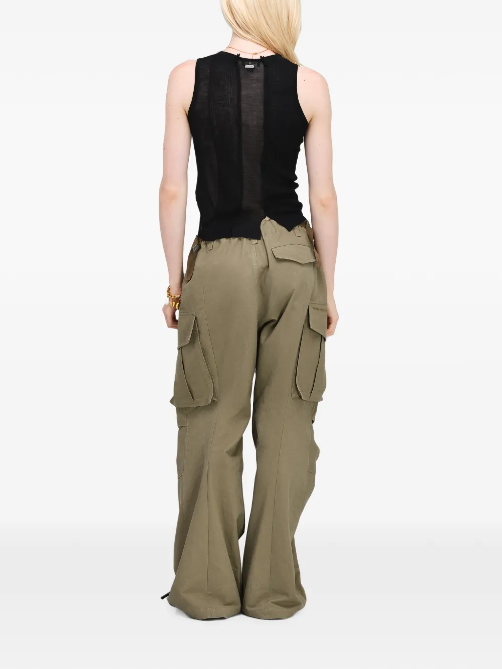 Marc Jacobs Oversized cargo broek Groen