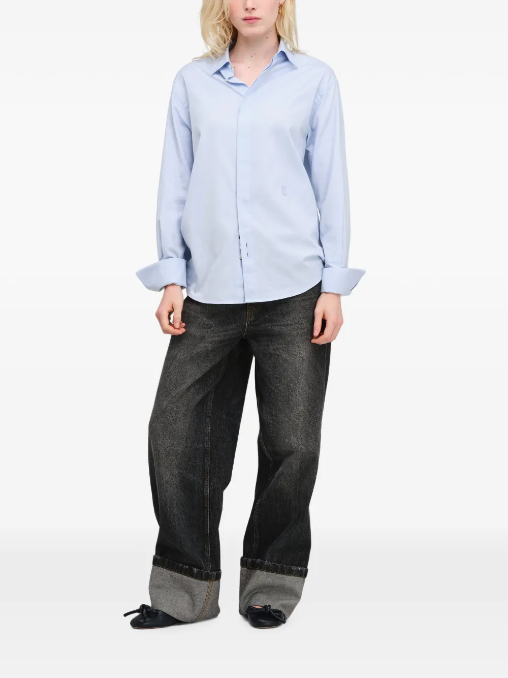 Marc Jacobs Pop J Marc Oxford overhemd Blauw