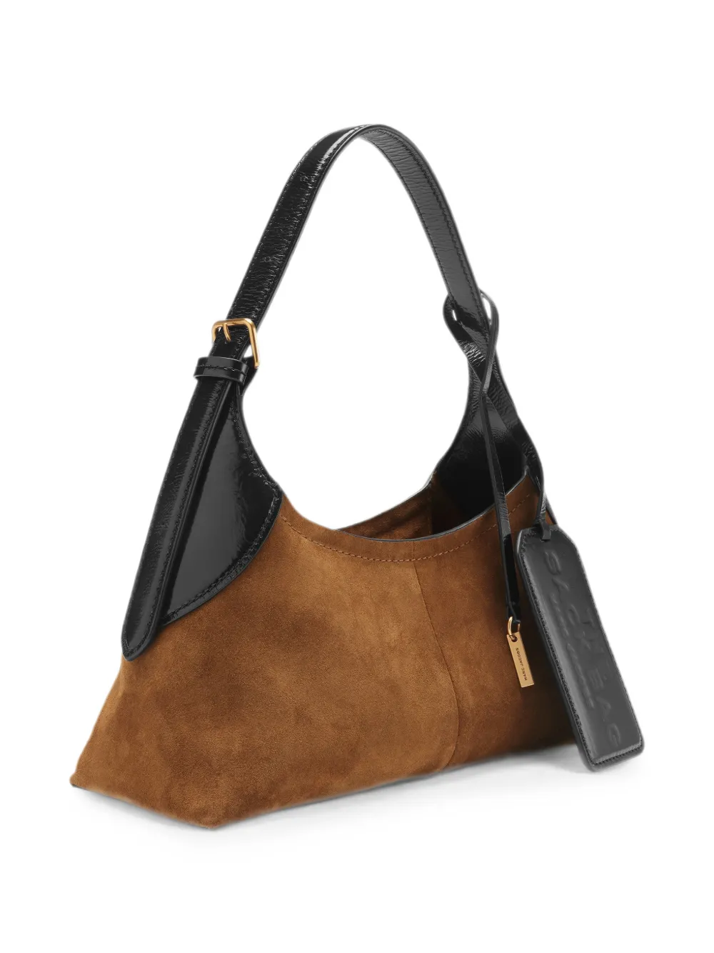 Marc Jacobs Sack kleine suède tas met ceintuur Bruin