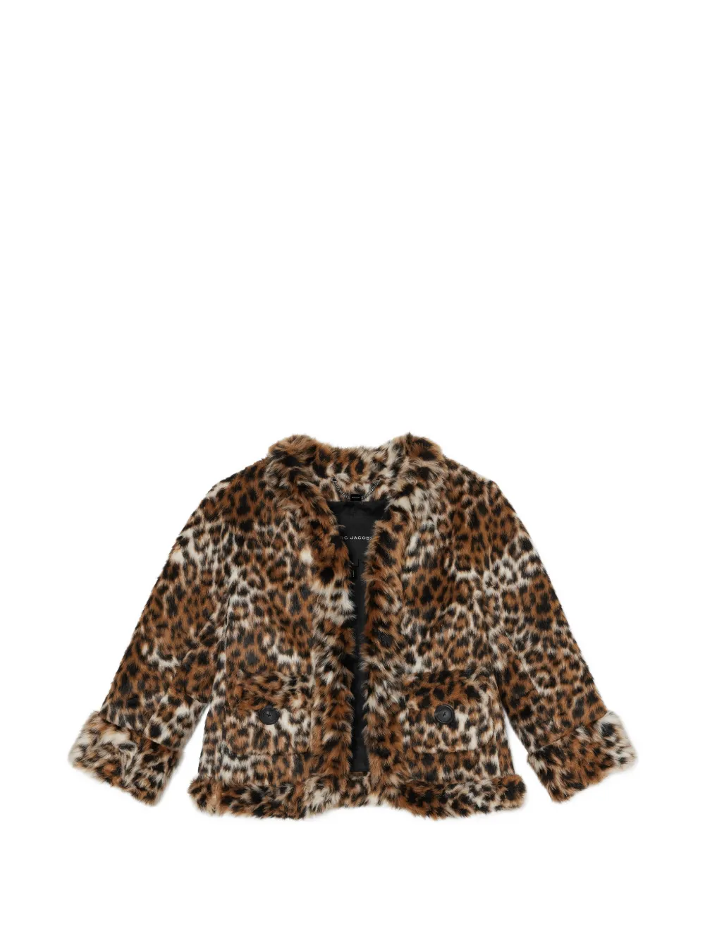 Marc Jacobs faux-fur leopard-print jacket - Marrone