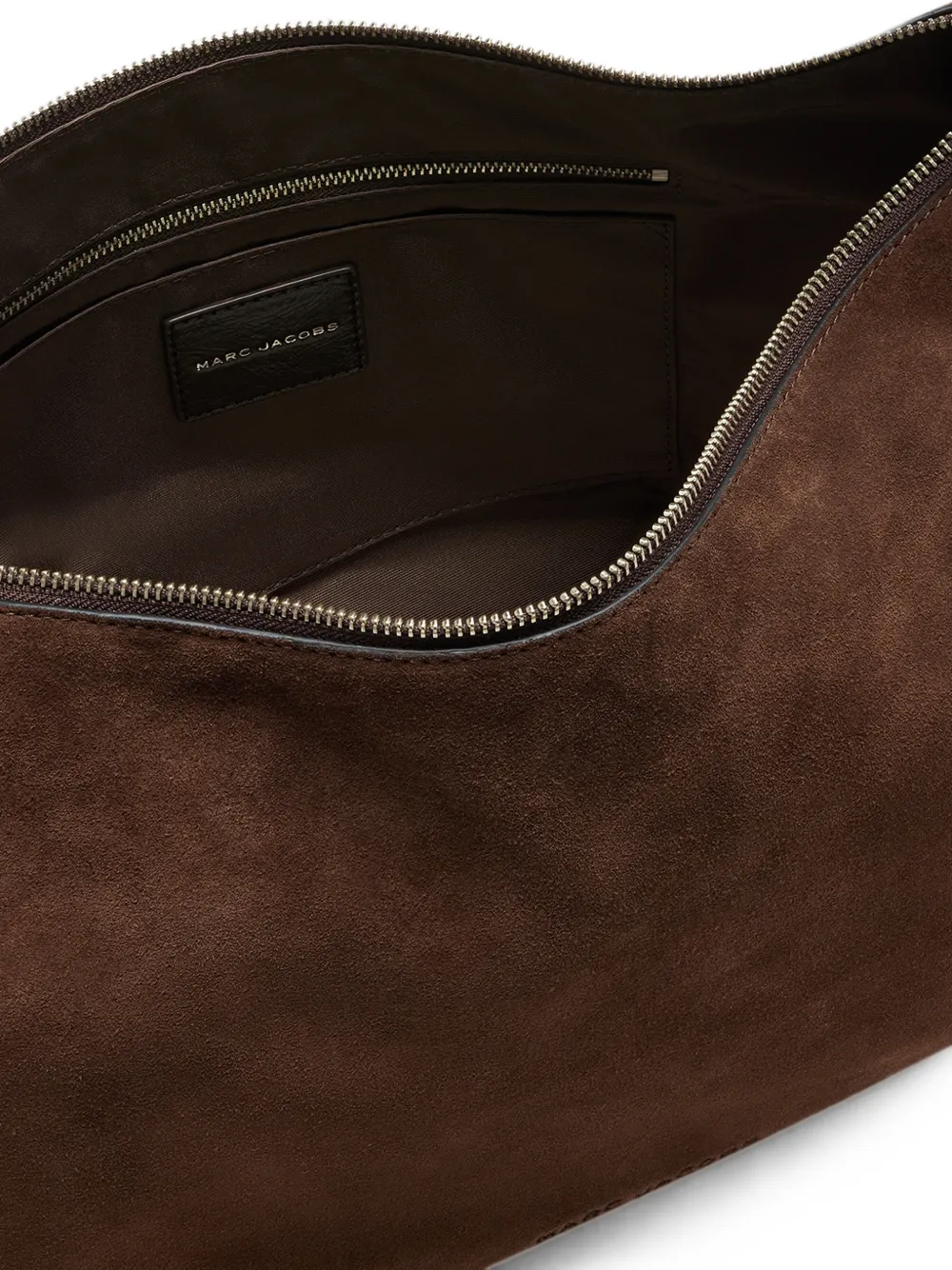 Marc Jacobs Grote Scene suède schoudertas Bruin