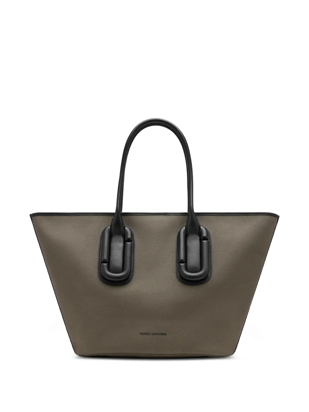 Marc Jacobs Babe tote in cotton canvas - Marrone