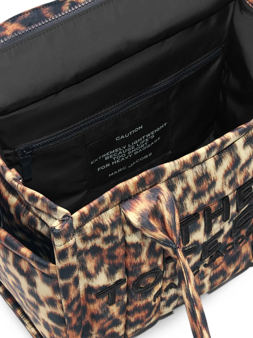 Marc Jacobs The Tote Bag shopper met luipaardprint Bruin