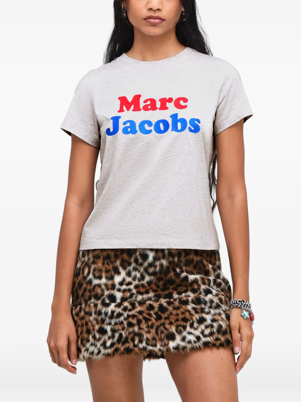 Marc Jacobs Canal St T-shirt met logo-print Grijs