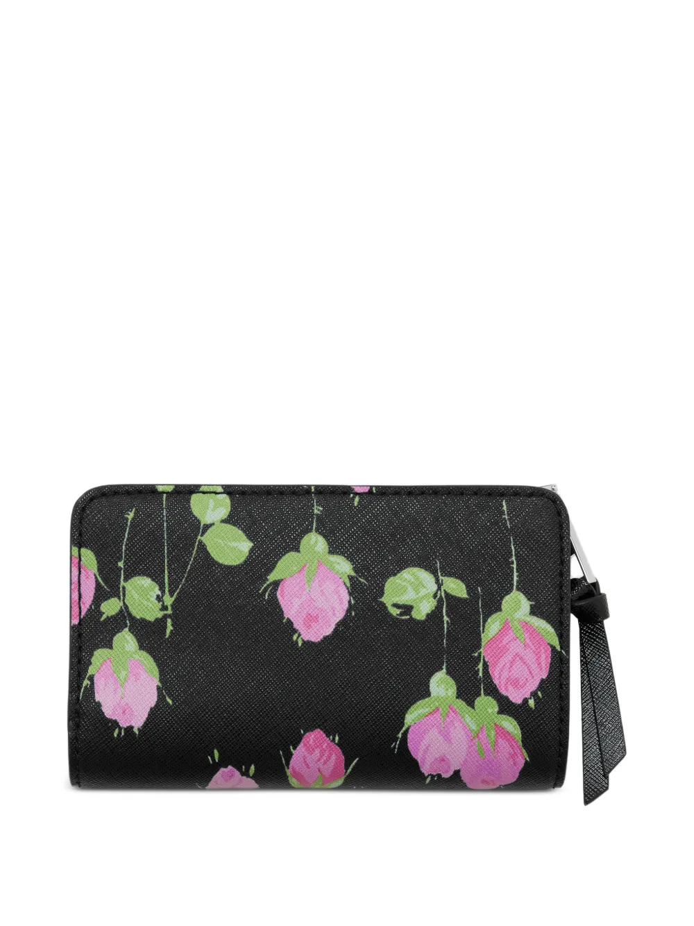 Marc Jacobs Snapshot compacte portemonnee met bloemen Zwart