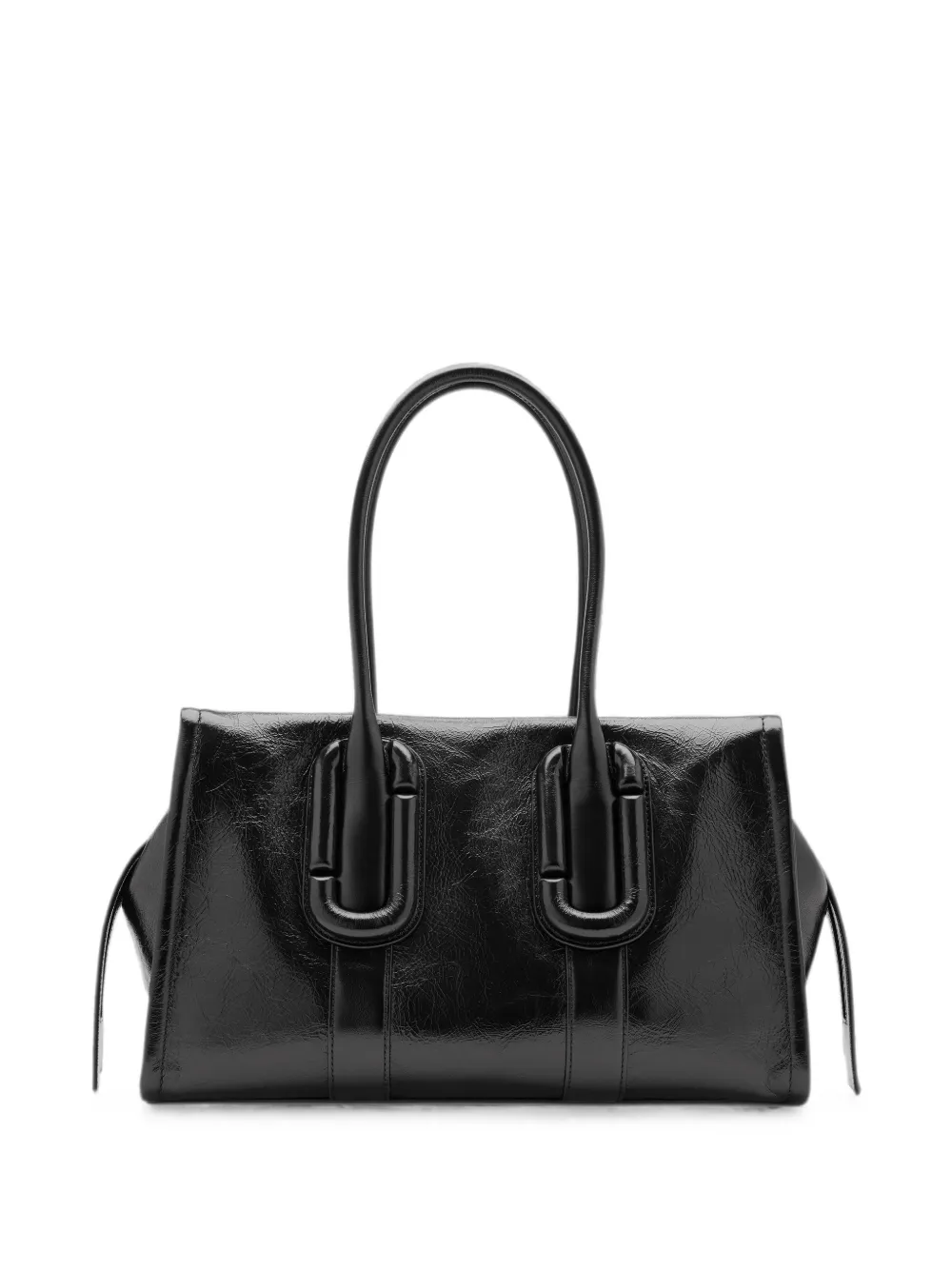 Marc Jacobs Babe City shopper van gekreukt leer Zwart
