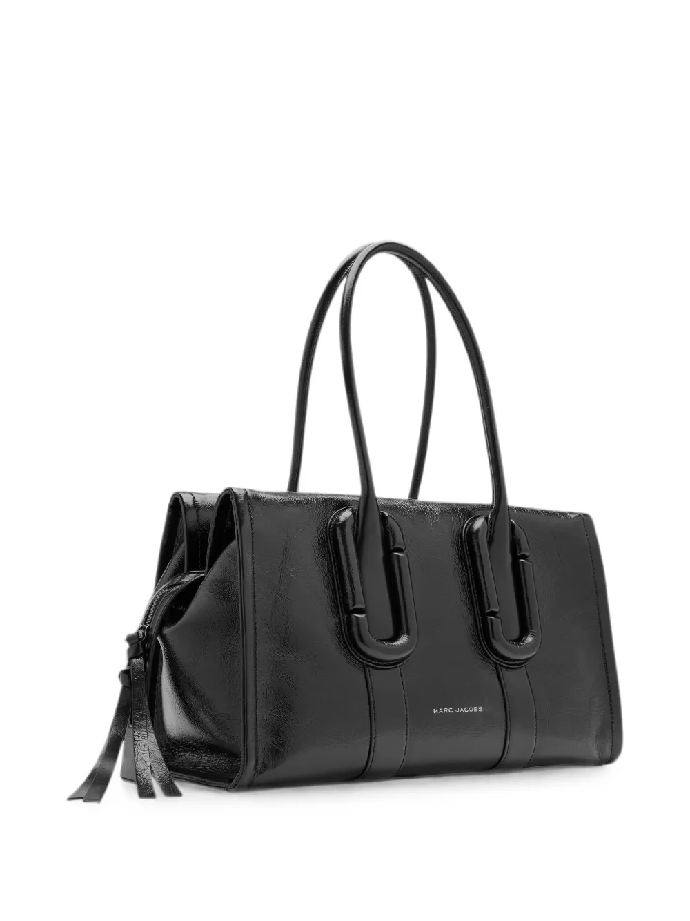 Marc Jacobs Babe City shopper van gekreukt leer Zwart