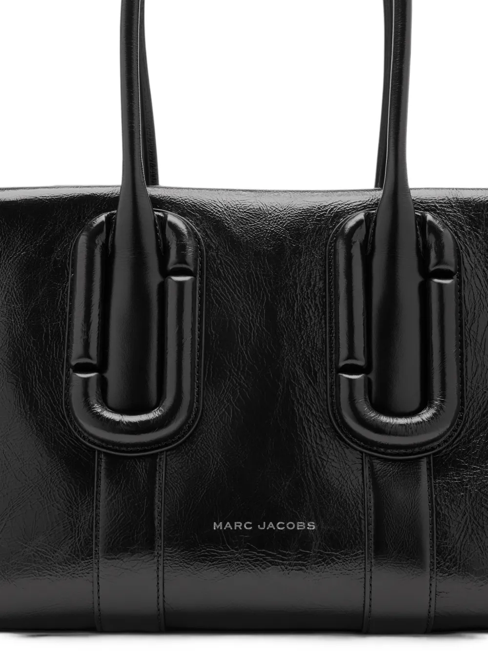 Marc Jacobs Babe City shopper van gekreukt leer Zwart