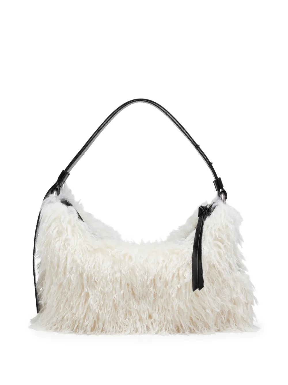 Marc Jacobs Grote Scene schoudertas van grunge bont Wit