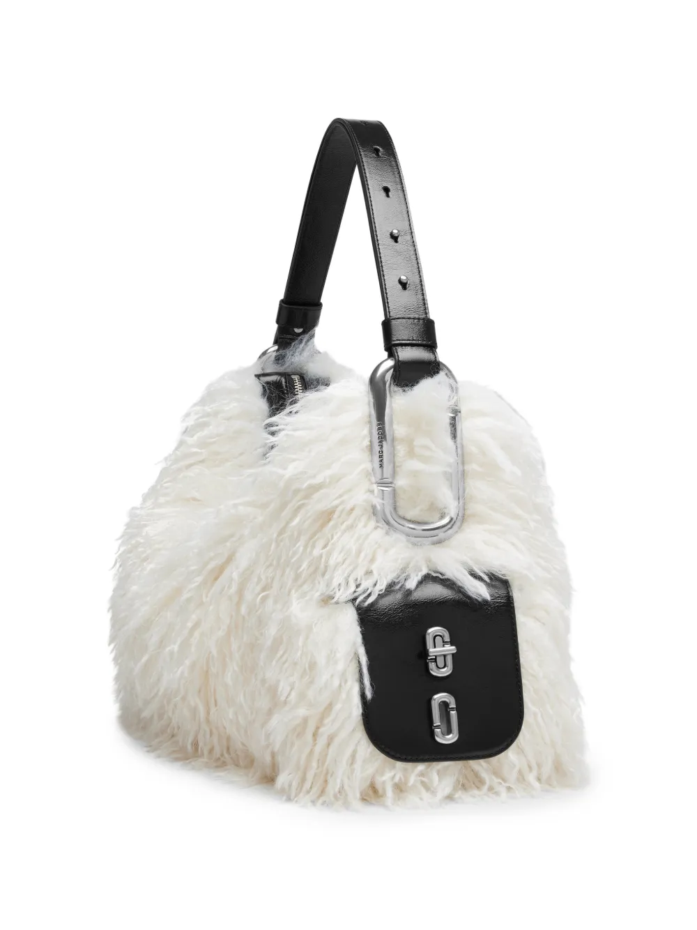 Marc Jacobs Grote Scene schoudertas van grunge bont Wit