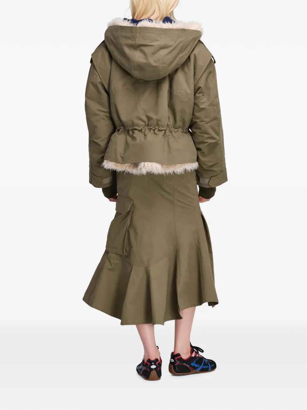 Marc Jacobs Cropped cargo parka Groen