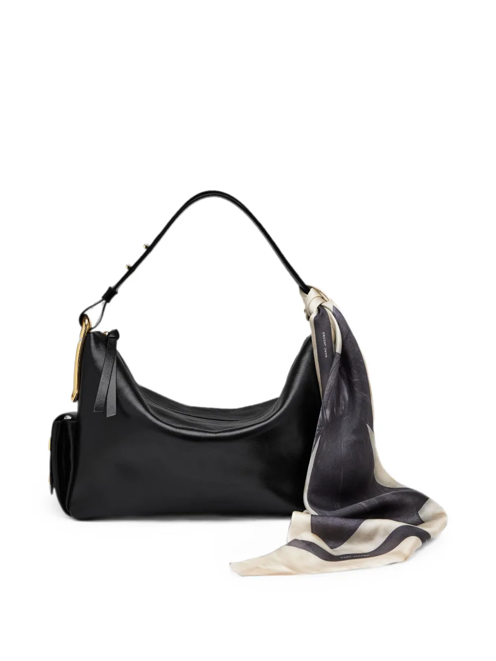 Marc Jacobs Zijden sjaal met strikprint Beige