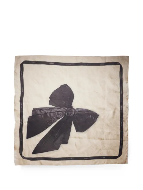 Marc Jacobs bow-print silk scarf