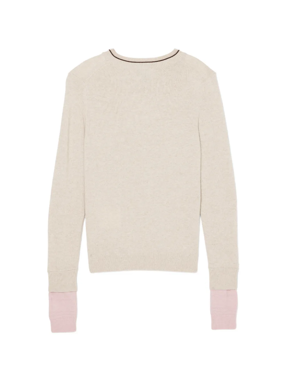 Marc Jacobs Trui met gelaagde mouwen en V-hals Beige