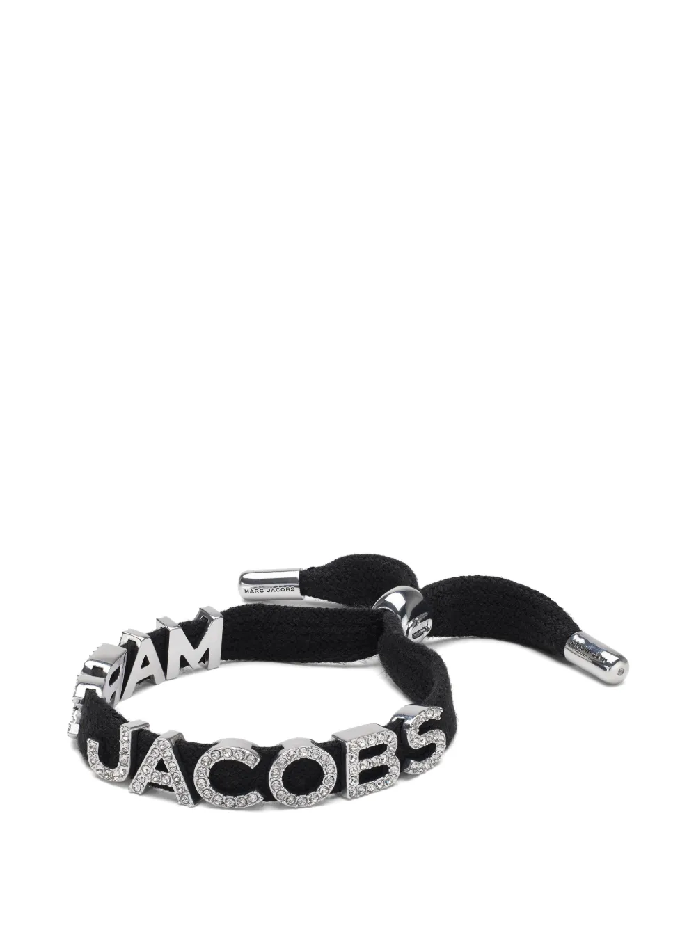 Marc Jacobs Laced logo-lettering bracelets - Silber